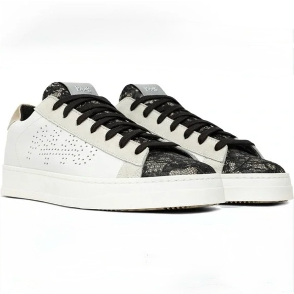P448 women’s sneakers Black and White Sneakers size 38 US 8 - Picture 1 of 11